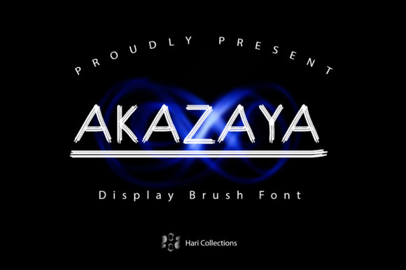 Akazaya: A Modern Display Font for Digital Branding