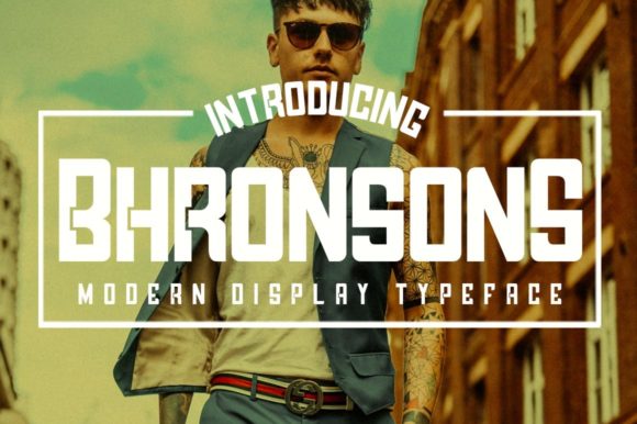 Bhronsons: A Bold Display Font That Commands Attention