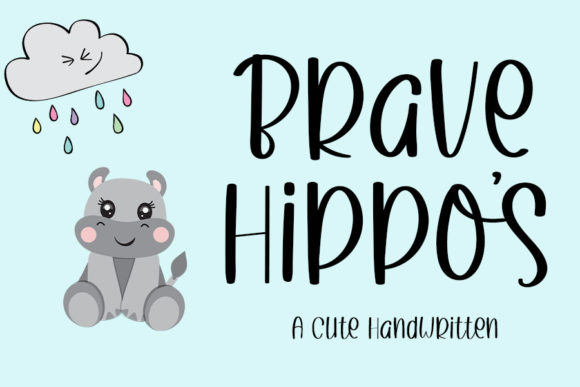 Brave Hippos: A Display Font That Means Business