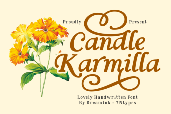 Candle Karmilla: A Display Font That Feels Like Handmade Magic
