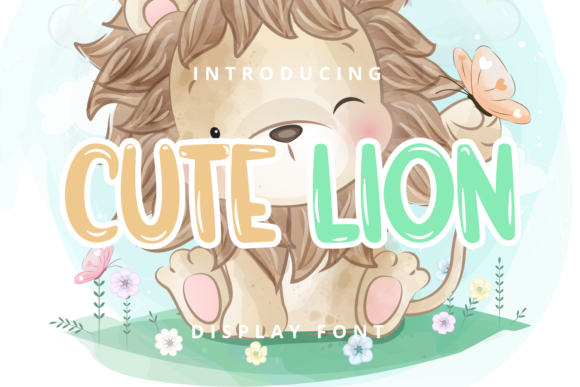 Cute Lion: A Playful Display Font That Pops on Packaging & Social