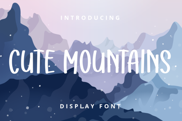 Cute Mountains Font: Friendly, Consistent Branding for Small Businesses