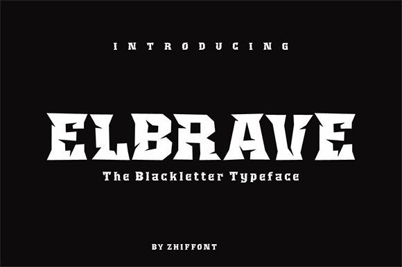 Elbrave: Bold Display Font for Handmade Labels & Craft Designs