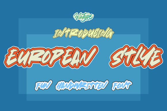 European Style: A Graffiti Display Font That Feels Like Street Art in Your Hands