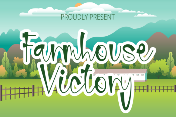 Farmhouse Victory: A Warm, Confident Display Font for Digital Brands