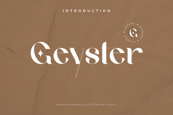 Geyster: A Display Typeface That Elevates Digital Branding