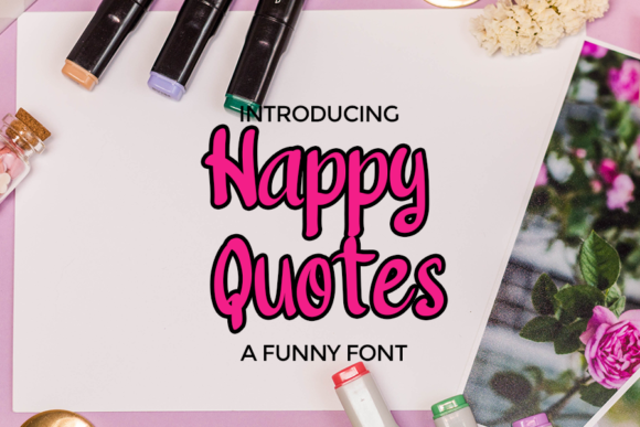 Happy Quotes: A Chic Display Font for Handmade Brands