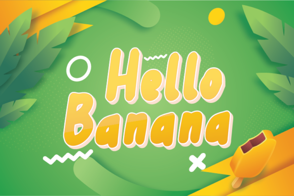 Hello Banana: A Playful Display Font for Warm Editorial Moments