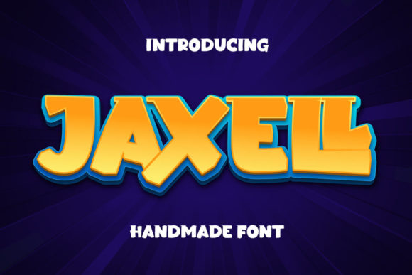 Jaxell: A Playful Display Font That Feels Like Hand-Drawn Joy