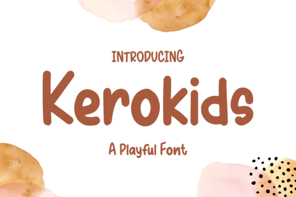 Kerokids: A Friendly Display Font for Small Business Branding