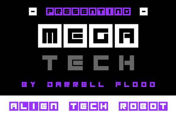 Megatech: A Display Font That Commands Attention