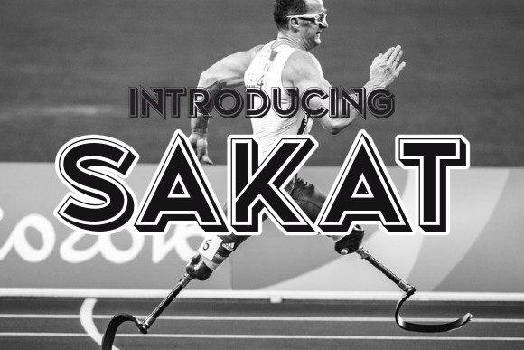 Sakat: A Bold Display Font That Builds Brand Trust