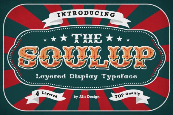 Soulup: A Bold Retro Display Font That Anchors Real Branding