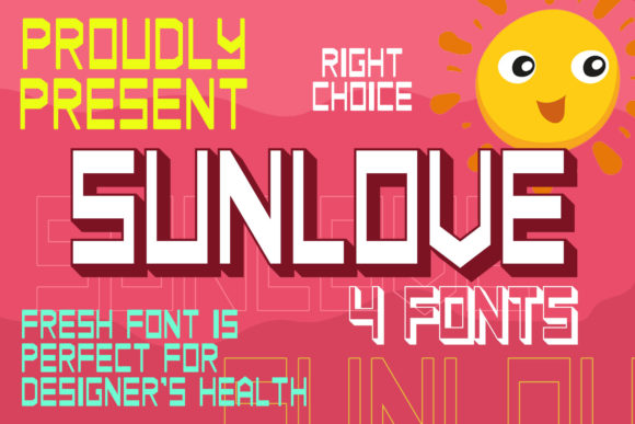 Sunlove: A Bold Display Font That Cuts Through the Feed