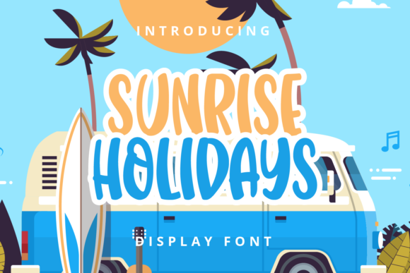 Sunrise Holidays: A Display Font That Elevates Campaign Visuals