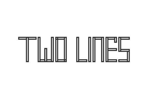 Two Lines: A Robotic Display Font That Commands Attention Online